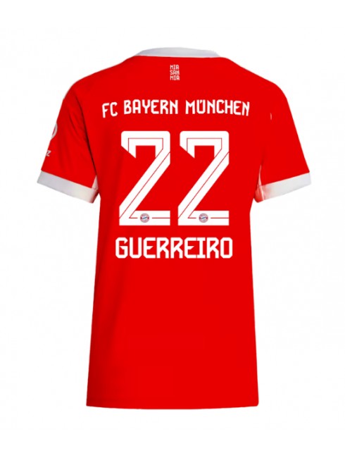 Bayern Munich Raphael Guerreiro #22 Replika Hemmakläder Dam 2025-26 Kortärmad Bayern Munich Raphael Guerreiro #22 Replika Hemmakläder Dam 2025-26 Kortärmad